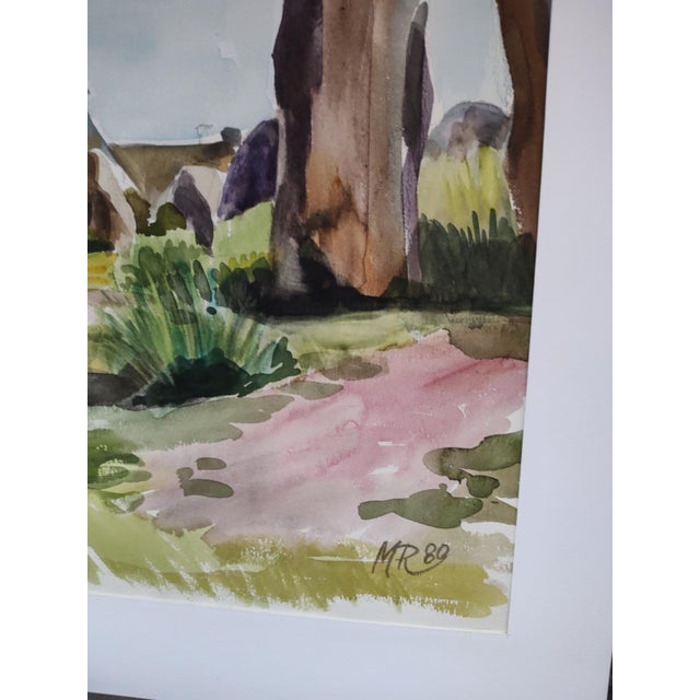 Michel Roubille, Carnac, 1980, Watercolor For Sale - Image 4 of 7
