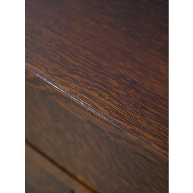 Brown Stickley Mission Oak 1 Drawer Console Server Cabinet For Sale - Image 8 of 18