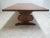 Vintage Teak Mid Century Dining Room Conference Table Custom Brass Inlay For Sale - Image 9 of 13