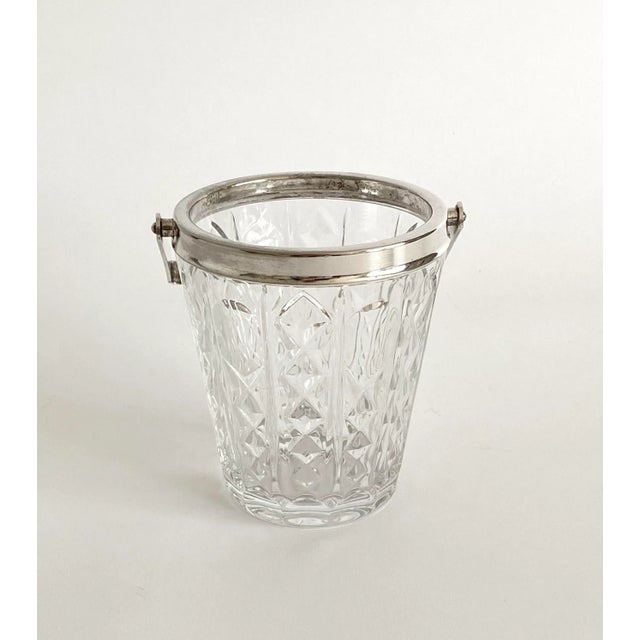 1980s Italian Silver Rimmed Ice Bucket For Sale In Los Angeles - Image 6 of 7