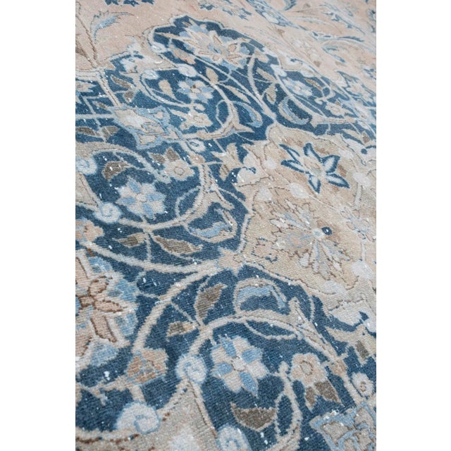 Vintage Handknotted Oversize Blue Turkish Rug For Sale - Image 9 of 13