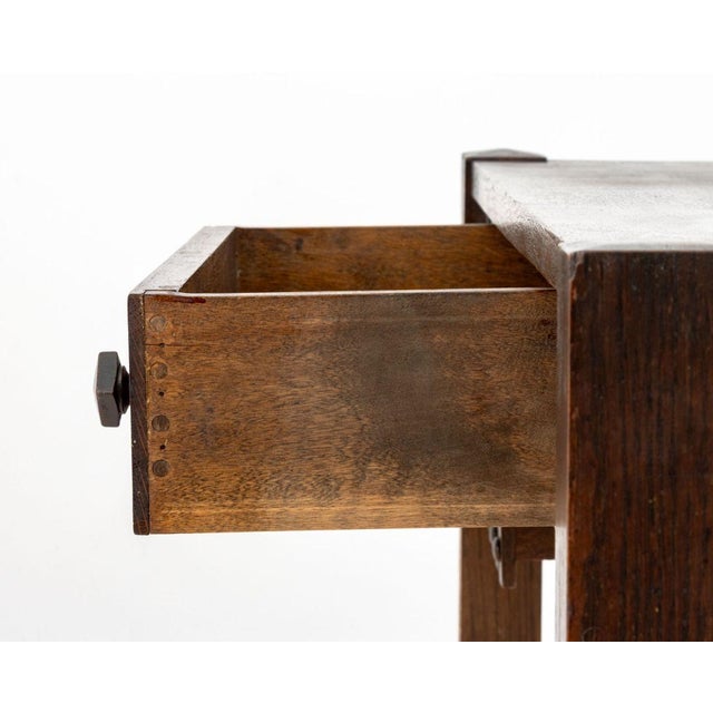 Wood j.m. Young and Sons Arts and Crafts Oak Desk For Sale - Image 7 of 9
