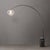 The Iconic Arc Lamp is a sophisticated lighting solution with a Black Nickel steel frame and a Sphere White Satin steel...