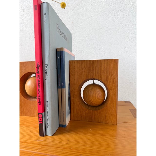 Constructivist Wooden Bookends, 1970s, Set of 2 For Sale - Image 13 of 18