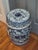 Blue Vintage Asian Ceramic Blue-White-Green Floral Garden Stool For Sale - Image 8 of 9