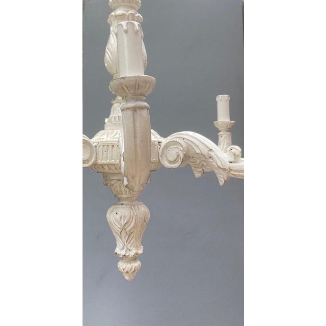 Florence Chandelier in Wood, 1960s For Sale - Image 3 of 11