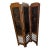 Vintage Chinoiserie Three-Panel Folding Screen With Lattice Base For Sale