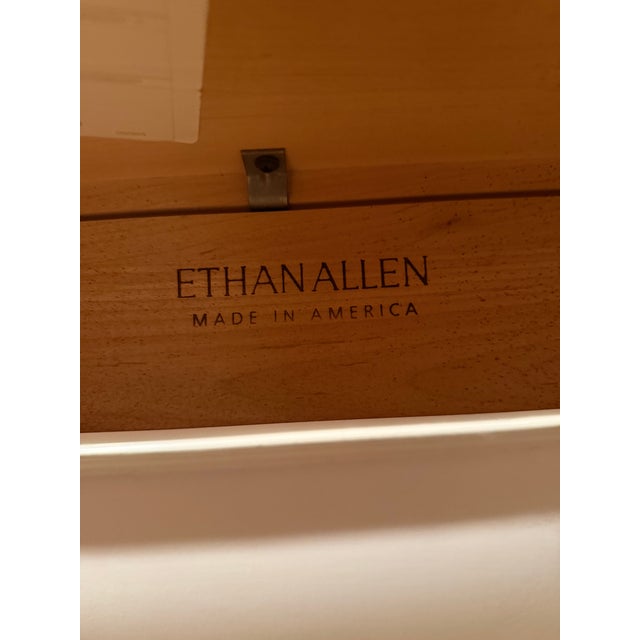 Ethan Allen Arts and Crafts Shaker Cherry Wood Occasional Side Table or Tea Table. 30” height x 23” width x 18” depth