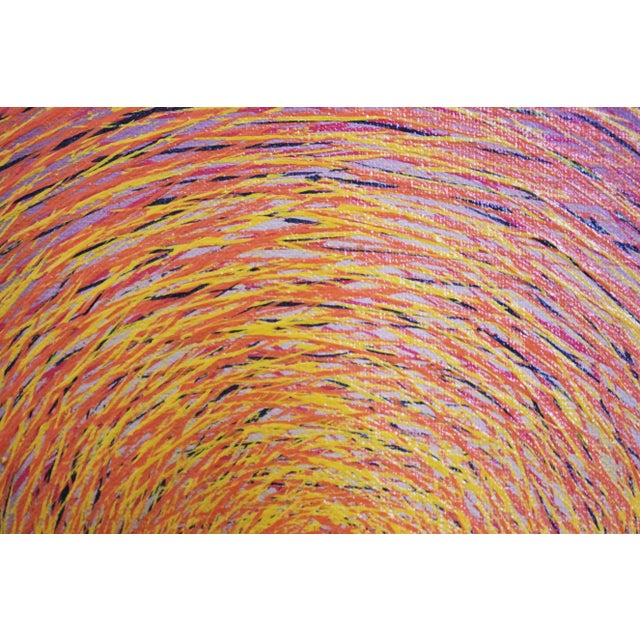 Wood Colorful Abstract Painting, 2000s, Oil on Wood For Sale - Image 7 of 9