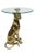 Hollywood Regency Leopard Side Table in Bronze For Sale - Image 6 of 8