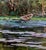 Other Side of the Island by Sheri Farabaugh | Oil on Linen Landscape with water and trees For Sale - Image 4 of 4