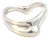 1990s Tiffany & Co Estate Wave Ring By Elsa Peretti Size 6 Sterling SIlver For Sale
