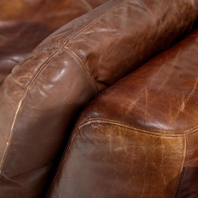 1970s Modular Leather Sofa Set from Dreipunkt, 1970s, Set of 3 For Sale - Image 5 of 12