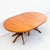 Monumental Mid Century Modern Expandable Pedestal Base Dining Table in Walnut For Sale - Image 14 of 15