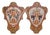 Painted Wooden Noble Shields, 1920s, Set of 2 For Sale
