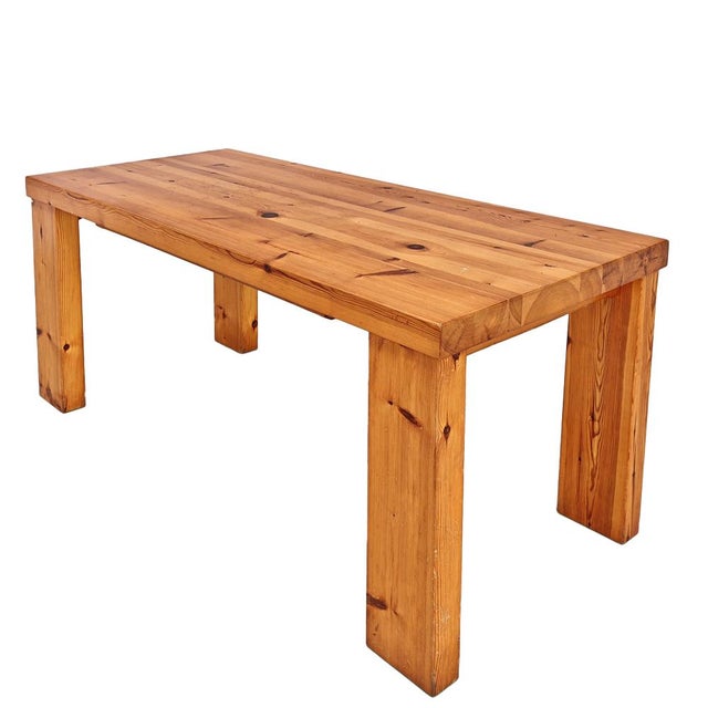 Sine Loco Rectangular Wooden Table by Raffaello Biagetti for Atelier Biagetti, 1970s For Sale