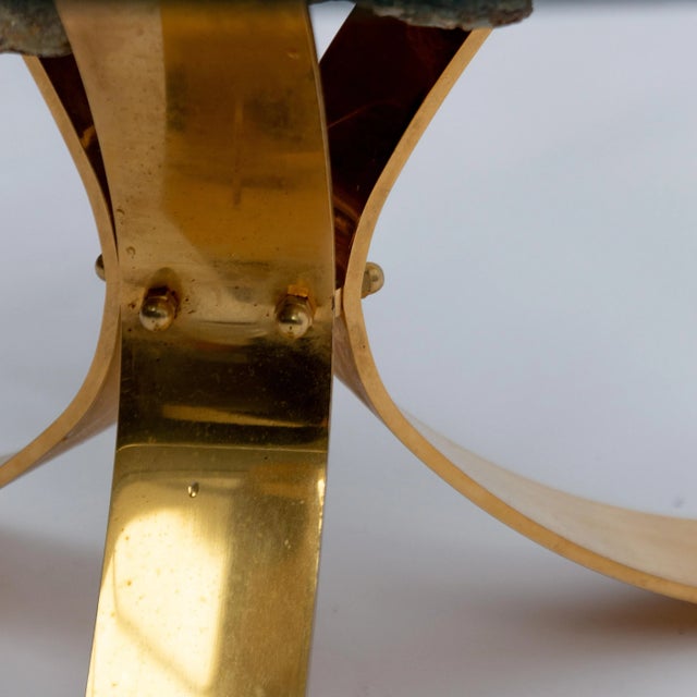 Vintage Hollywood Regency Mineral Stone Coffee Table For Sale - Image 11 of 12