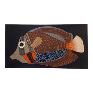 Vintage Nordic Modern Tampella Intair Finland Textile Wall Hanging For Sale