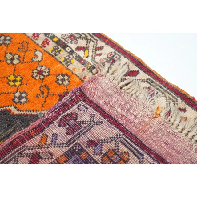 Vintage Tribal Wool Runner 3'6'' X 10'7'' For Sale - Image 10 of 10