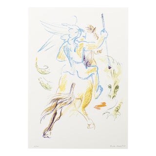 Emília Nadal, Nude on Horseback, 1987, Screenprint For Sale