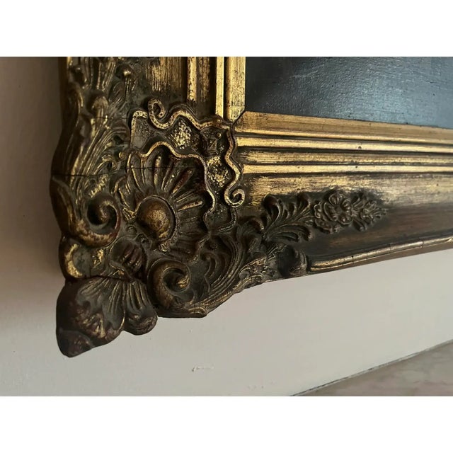 Mid-Century Modern Mid-Century, 1950s Venetian Veduta Oil on Canvas Painting, Signed by Giorgio Guarana For Sale - Image 3 of 9