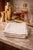 Contemporary Vintage White Cotton Hemstitched Luncheon Napkins, Set of 12 For Sale - Image 3 of 12