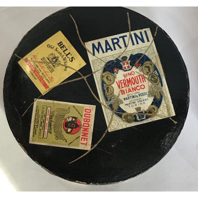 Vintage Made in Japan Alcohol Proof Coasters Red/Black 16 Barware For Sale - Image 4 of 11