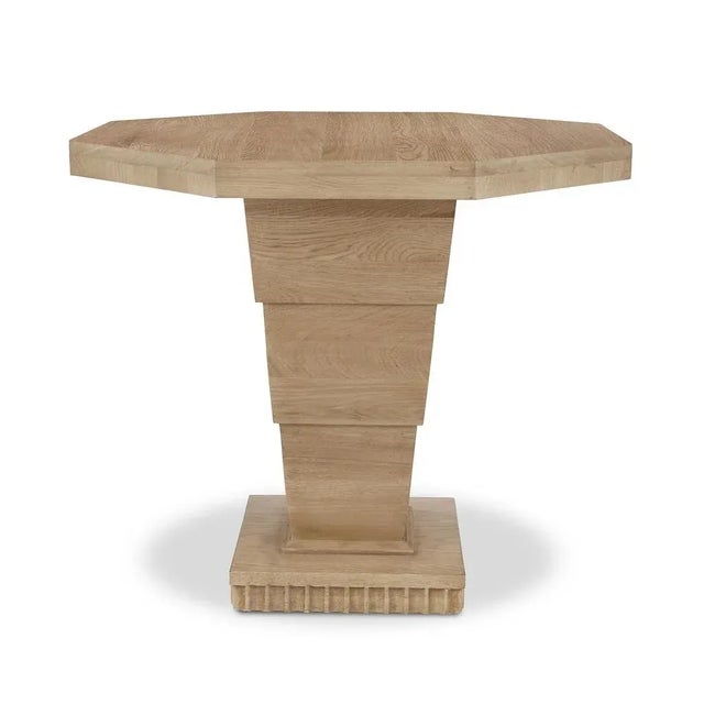 Bunny Williams Home Bunny Williams Home Octagonal Oak Burton Side Table For Sale - Image 4 of 10