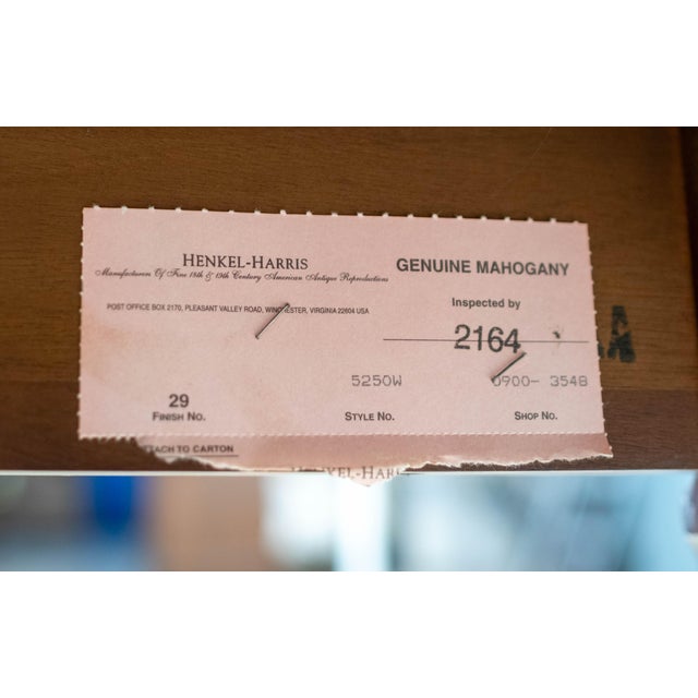 Henkel Harris Model 5250 Mahogany Coffee Table For Sale - Image 12 of 12