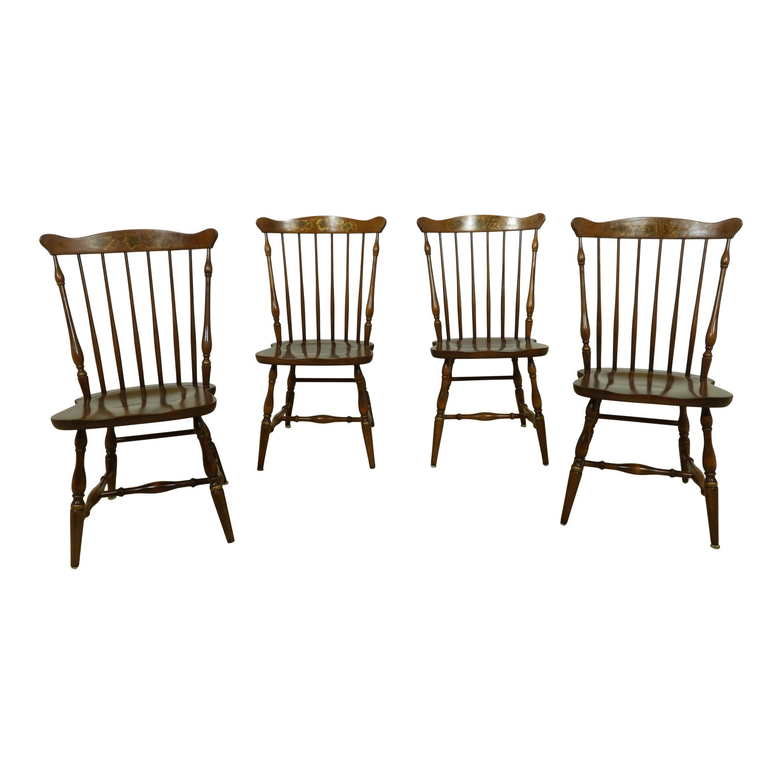 Set of 4 Hitchcock Windsor Style Dining Room Chairs Chairish