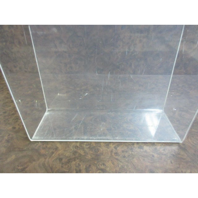 Vintage Mid Century Lucite Ghost Magazine Rack For Sale In Philadelphia - Image 6 of 9