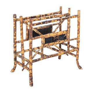 19th Century English Bamboo Magazine or Newspaper Rack For Sale