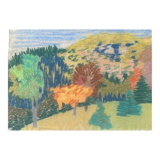 1960s Frank Wallace Vermont Hilly Landscape For Sale