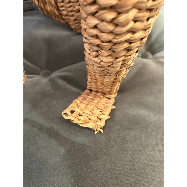 Contemporary Water Hyacinth Woven Rattan Designer Monkey Sculpture Attributed to Mario Lopez Torres For Sale - Image 3 of 13