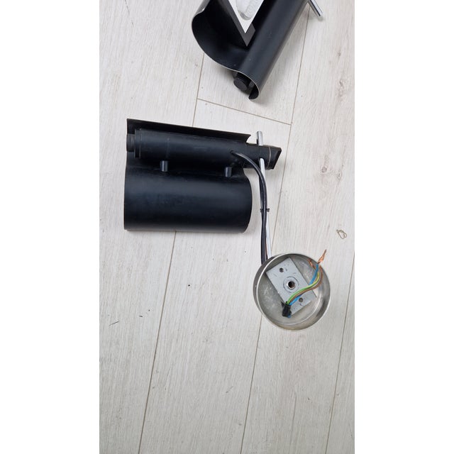 Black Model Dim333 Wall Lamps by Vico Magistretti for Oluce, 1960s, Set of 2 For Sale - Image 16 of 18