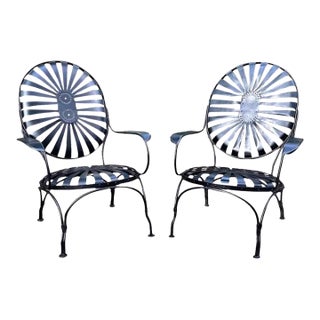 Francois Carre Oversized Coastal Lounge Chairs, Circa 1940 - A Pair For Sale