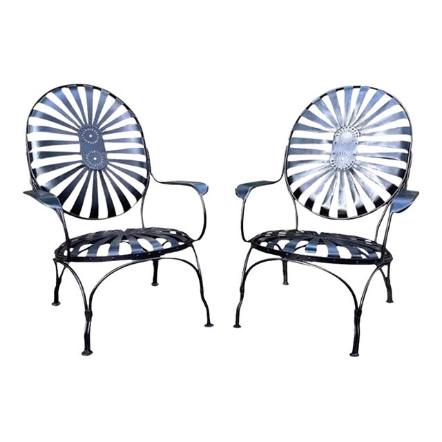 Francois Carre Oversized Coastal Lounge Chairs, Circa 1940 - A Pair For Sale