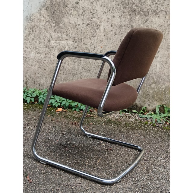 Mid-Century Modern Set of Steelcase Office Chairs from Strafor, France, 1980s For Sale - Image 3 of 9