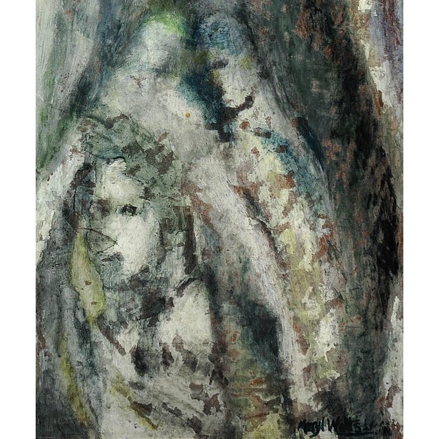 Meryl Watts, Enigma, Oil Painting, 1965, Framed For Sale - Image 9 of 18