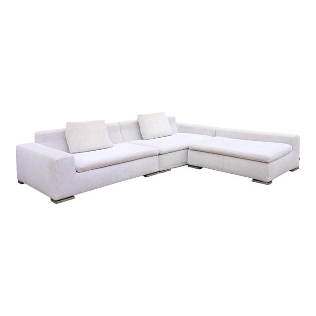 Minotti Three-Section Sectional Sofa For Sale