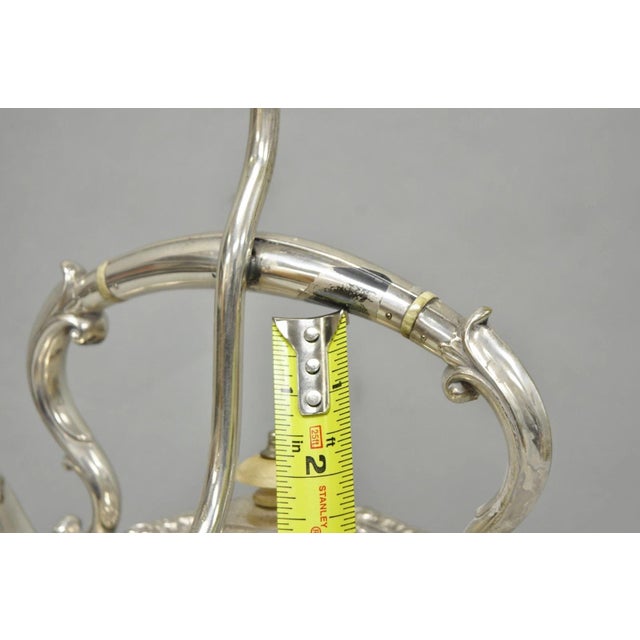 Antique Victorian Cheltenham Converted Silver Plated Tea Kettle Table Lamp For Sale - Image 18 of 18