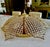 Palwa Pedal Flower Shape Gold Crystal Flushmount Ceiling Light For Sale In Palm Springs - Image 6 of 18