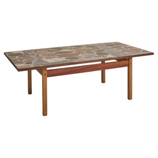 Norwegian Stone Top Coffee Table by Erling Viksjø for Conglo Designs, 1960s For Sale