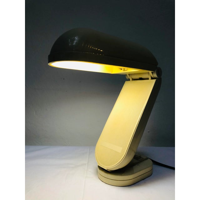 Vintage Beveled Table Lamp from Fase, 1980s For Sale - Image 9 of 10