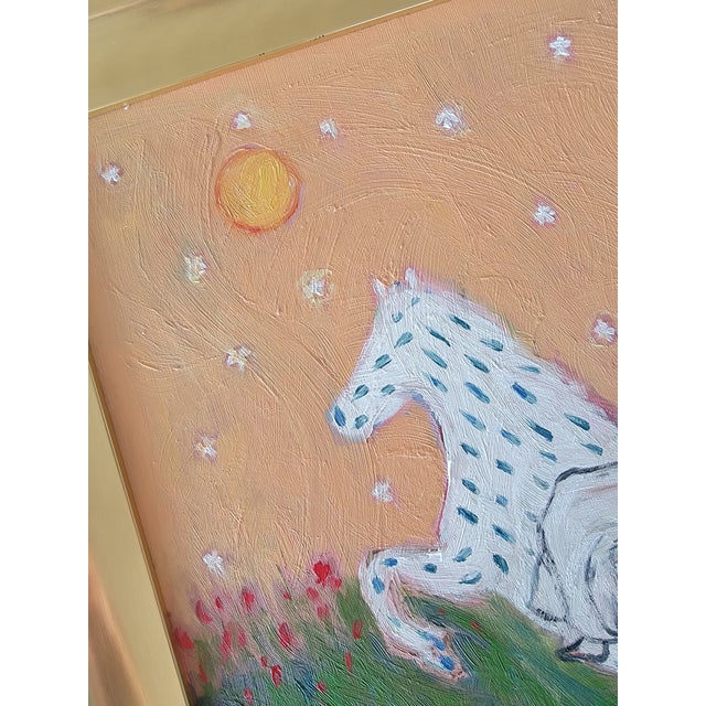 Spotted Horse Contemporary Oil Painting by Alexandra Swistak For Sale - Image 9 of 14