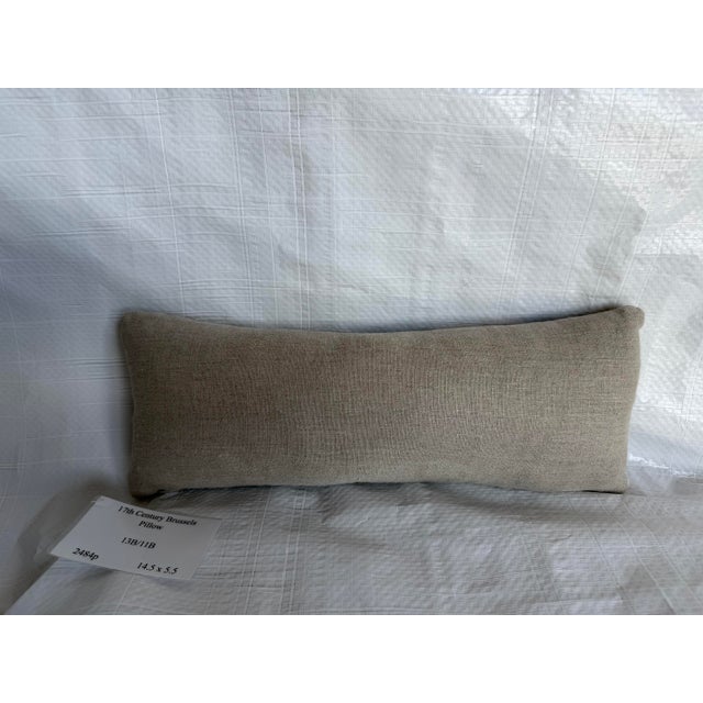 17th Century Antique Brussels Tapestry Pillow For Sale In Los Angeles - Image 6 of 6