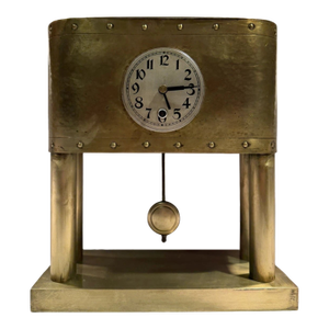 Antique German Arts & Crafts Portico Clock