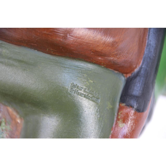 Ceramic Vintage Clay Garden Gnome by Balzer & Bock, 1960s For Sale - Image 7 of 8