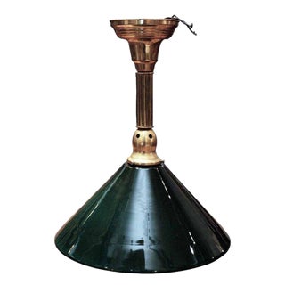 Green Glass Pendant Light For Sale