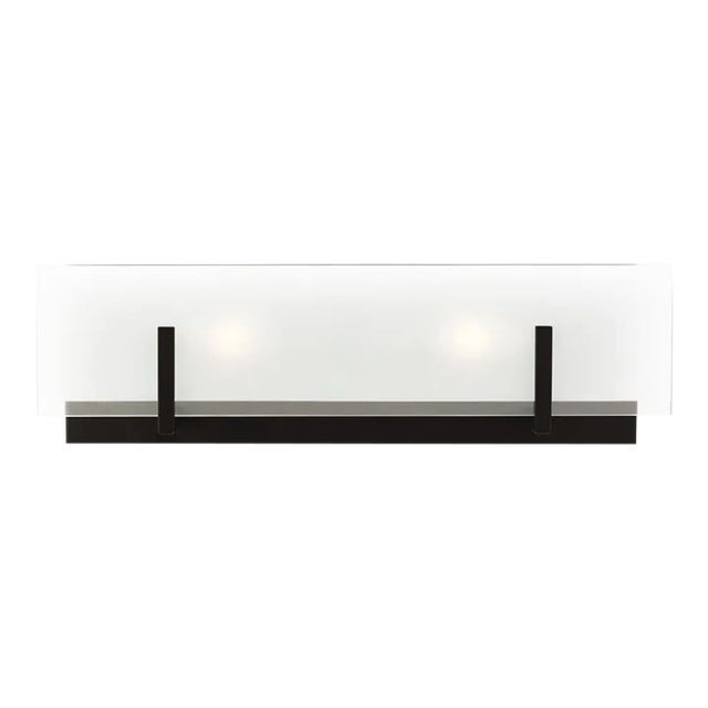 Sean Lavin By Visual Comfort Studio Syll 2-Light Bath Fixture in Midnight Black For Sale